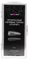 Прозрачные гелевые типсы Nail Best. Стилет (240 шт. в упаковке)