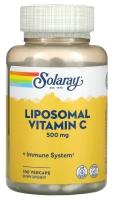 Капсулы Solaray Liposomal Vitamin C, 140 г, 500 мг, 100 шт