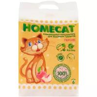 Наполнитель Homecat Эколайн Персик (6 л)