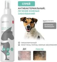 Лечебный спрей для кожи кошек и собак ANTIBACTERIAL, 250 мл косметика уход для животных, антибактериальный с хлоргексидином