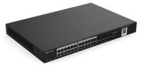 Коммутатор Ruijie Reyee 24-Port Gigabit L2 Managed POE Switch, 24 Gigabit RJ45 POE/POE+ Ports, 4 SFP Slots, 370W PoE power budget