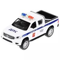 Модель машины Технопарк Toyota Hilux, Полиция, инерционная HILUX-12SLPOL-WH