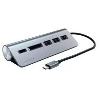 USB-концентратор Satechi Type-C USB Hub & Micro/SD Card Reader. Интерфейс USB-C. 3 порта USB 3.0, с