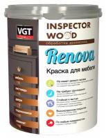 Краска для мебели VGT RENOVA полуматовая супербелая, база А, 1 кг