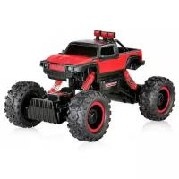 Монстр-трак HuangBo Toys Rock Crawler (HB-P1404), 1:14, 32 см, черный/красный