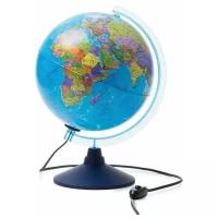 Глобус «День и ночь» с двойной картой - политической и звездного неба Globen, 25см, с подсветкой от сети