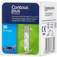 Тест-полоски Contour plus (Контур плюс) для глюкометра 50 шт