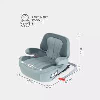 Автокресло RANT AY313 "TURBO" Isofix Active Line (Green) группа 3 (22-36 кг)