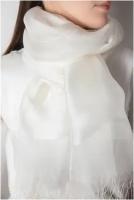 Палантин шелковый женский шарф на венчание платок в храм на свадьбу GIN LAV