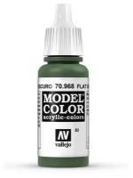 Краска Vallejo серии Model Color - Flat Green 17мл