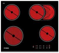 Встраиваемая электрическая варочная панель Hyundai HHE 6680 BG черный