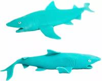 Игрушки резиновые фигурки тянучки Морские животные Акулы 25 см. антистресс / 2 шт