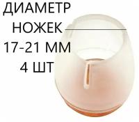 Накладки-протекторы силиконовые защитные на ножки стула. Заглушки,колпачки,насадки,носки для ножек стульев,табуреток,мебели 17-21мм