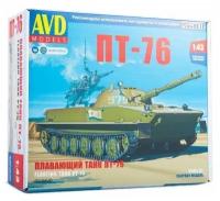 Сборная модель AVD Плавающий танк ПТ-76, 1/43, 3015AVD