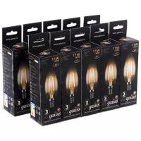 Светодиодная лампа Gauss LED Filament Свеча E14 11W 720lm 2700К (упаковка 10 шт.)