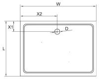 Душевой поддон Cezares TRAY-M-AH 180x90