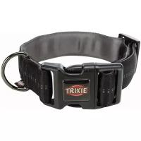 Ошейник для собак Trixie Softline Elegance S–M широкий черный/графитовый 38 мм 32 – 45 см (1 шт)