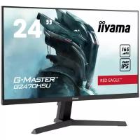 Монитор жидкокристаллический Iiyama Монитор LCD 23.8'' 169 1920х1080FHD IPS, nonGLARE, 250cdm2, H178V178, 11001, 80M1, 16.7M, 0,8 ms, HDMI, DP, Tilt, Speakers, 3Y, Black