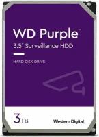 Жесткий диск Western Digital 3TB WD33PURZ HDD 3.5" Purple, SATA 6Gb / s (SATA-III), CMR