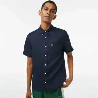 Мужская рубашка Lacoste Regular fit, CH5699, темно-синий, размер T43 (RU52;54)