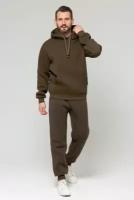 Магазин Толстовок - Premium tracksuit Khaki color - Спортивный костюм цвета Хаки, 2XL-54-Unisex-(Мужской)