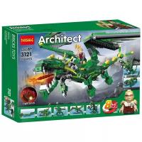 Конструктор Jisi bricks (Decool) Architect 3121 Зеленый дракон 8 в 1