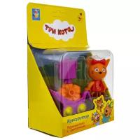 Конструктор 1 TOY Три кота Т19750 Карамелька с цветочком