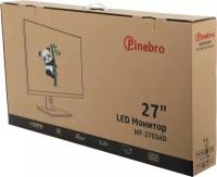 Монитор 27" Pinebro MF-2703AD black (IPS, 1920x1080, 16:9, 178°/178°, 250cd/m2, 1000:1, 5ms, 75Hz, VGA, DP, HDMI, HAS, MM) (MF-2703AD)