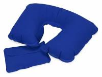 Подушка надувная «Сеньос» в чехле в дорогу, цвет синий классический