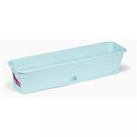 Darel Plastic Балконный ящик для цветов с нижним поливом, 80x20x17 см мрамор 501801