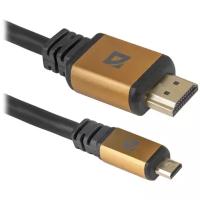 Цифровой кабель Defender HDMI08-04PRO HDMI-MicroHDMI M-M, ver1.4, 1м