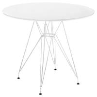 Стол кухонный Woodville Table, d: 90 см, белый