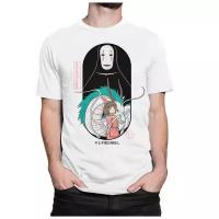 Футболка Dream Shirts Студия Гибли - Унесенные Призраками Мужская 3XL Белая