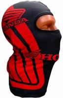 Подшлемник балаклава с логотипом Honda для мотоциклиста на мотоцикл скутер мопед квадроцикл, красно-черный