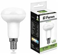 Feron R50 E14 7W(560lm) 4000K 4K прозрачная 86x50, LB-450 25514