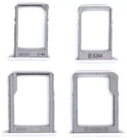 Лоток для SIM-карты Samsung Galaxy A7 Duos/A5/A3 (A700FD/A500F/A300F) белый