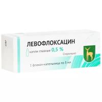 Левофлоксацин гл. капли фл.-кап., 0,5%, 5 мл, 1 шт