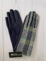 Перчатки трикотажные женские тёплый синий