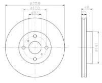 Тормозной диск Textar 92090500 для Toyota MR2 I