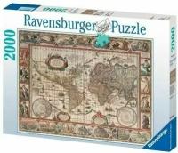 Ravensburger. Пазл карт. 2000 "Карта мира"