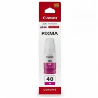 Чернила CANON (GI-40M) для СНПЧ Pixma G5040/G6040, пурпурные, ресурс 7700 страниц, оригинальные, 3401C001