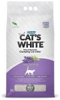 Cat`s White Lavender комкующийся наполнитель с ароматом лаванды 10л