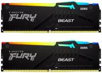 Оперативная память Kingston FURY Beast RGB (16 ГБ x 2 шт.) DDR5 5200 МГц DIMM CL40 KF552C40BBAK2-32