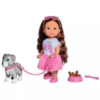 Кукла Simba Holiday Еви с собачкой и аксессуарами, 12 см, 5733272