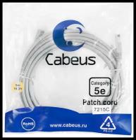 Патч-корд Cabeus PC-UTP-RJ45-Cat.5e-5m 5м (7215c)