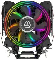 Кулер для процессора Alseye H120D V2.0, 2х120мм, 800~2000rpm, 4-pin, Al+Cu, черный/RGB