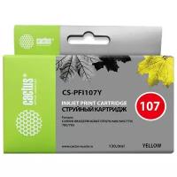 Cartridge ink Cactus CS-PFI107Y yellow (130ml) for Canon IP iPF670/iPF680/iPF685/iPF770/iPF780/iPF78