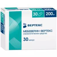 Мебеверин-Вертекс капс. пролонг. высвоб. действ. действ., 200 мг, 30 шт