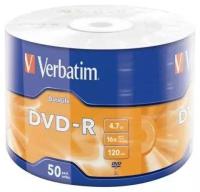 Диски DVD-R Verbatim 16x 4.7Gb Data Life 50шт 43791