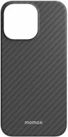 Чехол для айфона Momax Carbon Fiber Texture с MagSafe для iPhone 14 Plus - Черный (MDAP22LD)